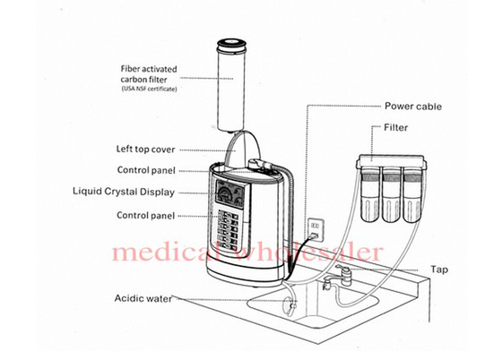 LCD Display Alkaline Water Machine Energy Nano Flask For Kitchen