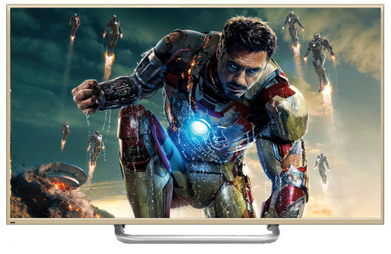 Pannello LCD sottile eccellente 3D, Smart 4K HD pieno TV della cassa 65Inch dell'oro a grande schermo