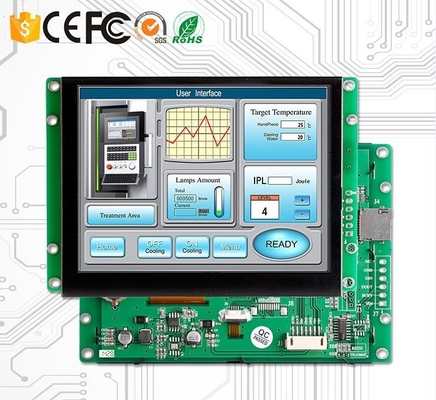 Monitor LCD industriali del touch screen, interfaccia RS232/RS485 modulo dell'esposizione da 5 pollici